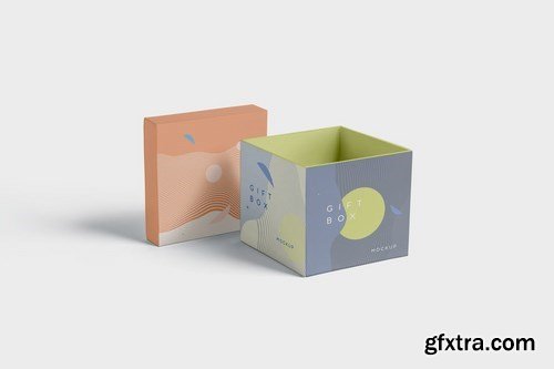 5 Attractive Gift Box Mockups