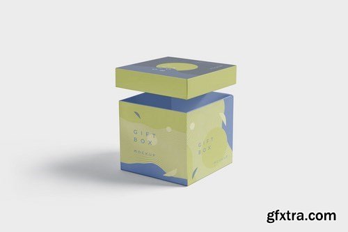 5 Attractive Gift Box Mockups