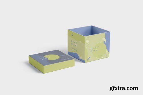 5 Attractive Gift Box Mockups