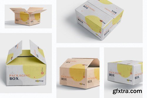 5 Packaging Box Mockups