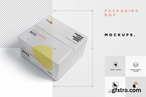 5 Packaging Box Mockups