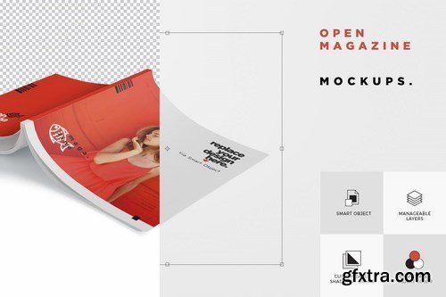 Open Magazine Mockups