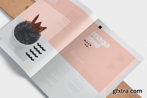 Open Magazine Mockups for Ad Designs