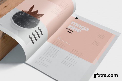 Open Magazine Mockups for Ad Designs