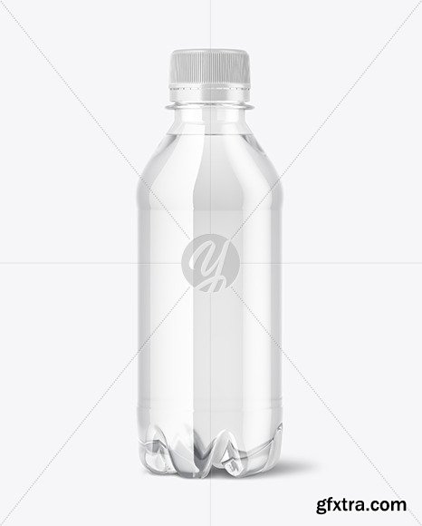 250ml PET Water Bottle Mockup 45936