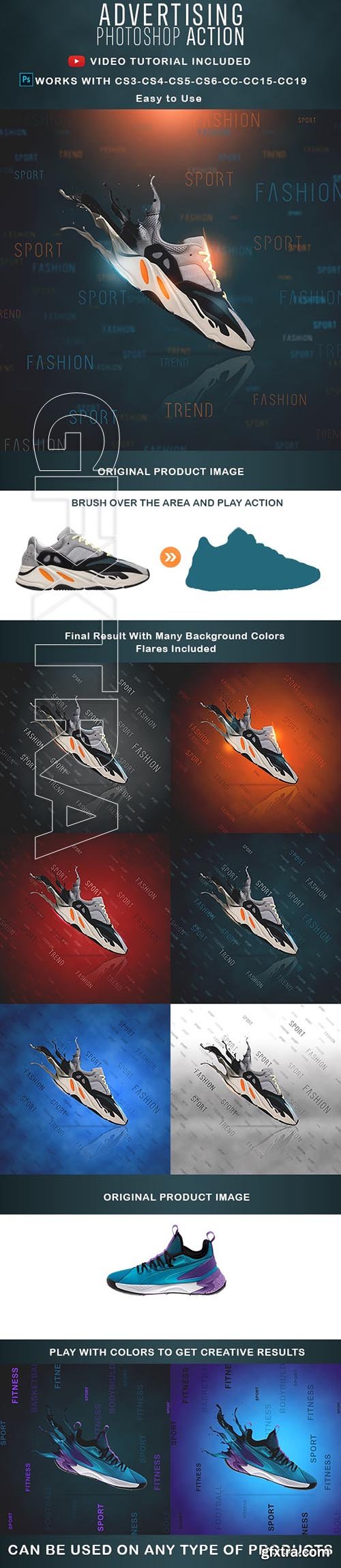 GraphicRiver - Advertising Dispersion Photoshop Actions 24302120