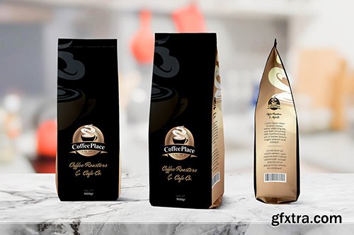 Coffee Bag Packaging Template