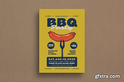 BBQ Party Event Flyer