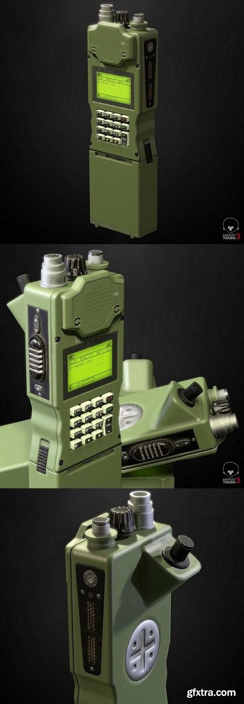 Handheld Military Radio 3D Model