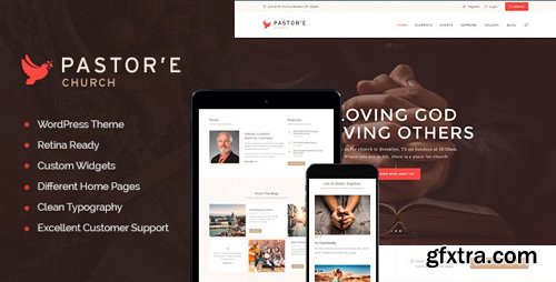 ThemeForest - Pastor'e v1.4 - Church, Religion & Charity WordPress Theme - 15965050