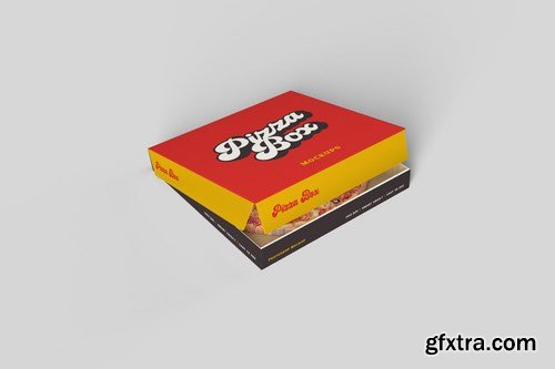 Pizza Box PSD Mockup