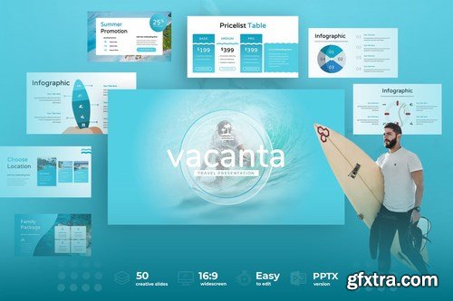 Vacanta Vacation - Powerpoint Google Slides and Keynote Templates