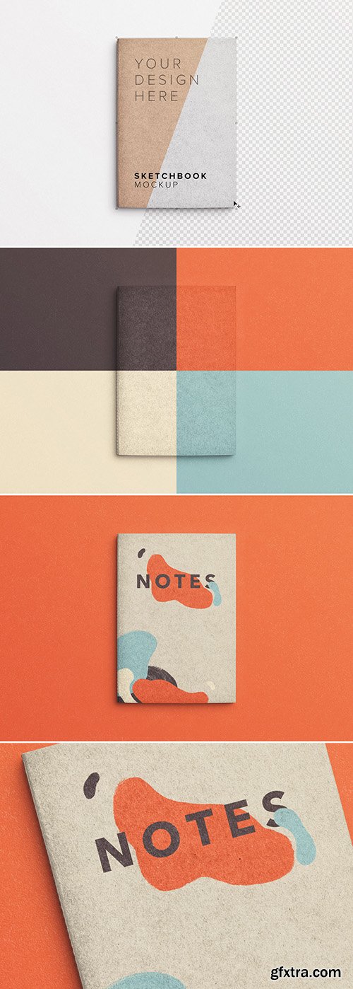 Small Sketchbook Cover Mockup 280457804