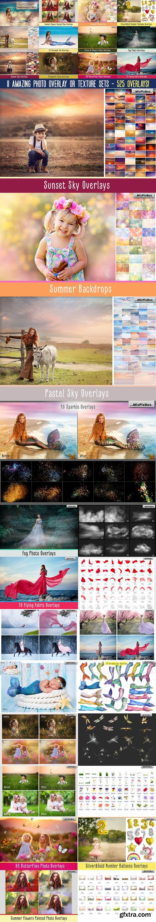 Dealjumbo - 525 Creative Photo Overlays & Effects