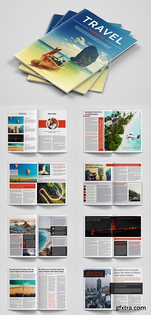 Travel Magazine Layout 234758369