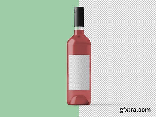 Pink Wine Bottle Mockup 236516509