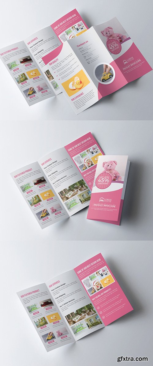 Product Trifold Brochure Layout 277926791