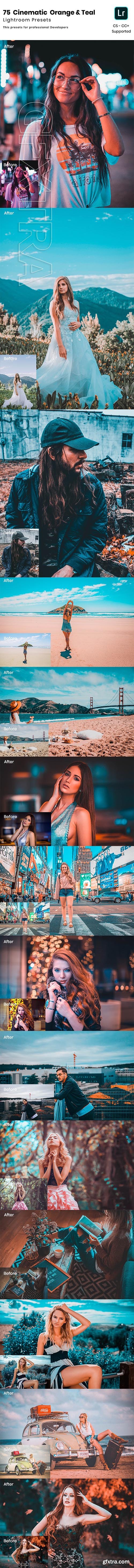 GraphicRiver - 75 Cinematic Orange & Teal Lightroom Presets 24258320