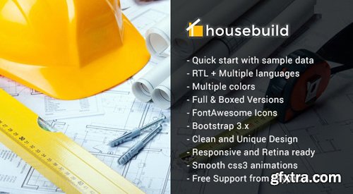 ThemeForest - Housebuild v2.0 - Joomla Construction Business Theme (Update: 27 March 19) - 10821465