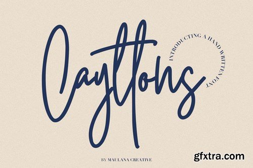 Cayttons Signature Font