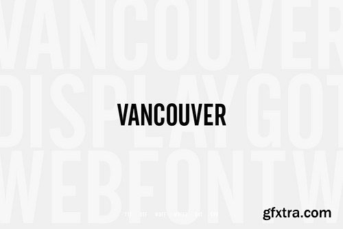 Vancouver - Gothic Typeface + WebFonts