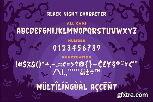 Black night - Horror Typeface