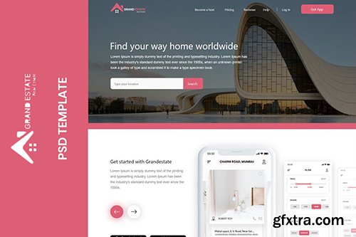 Grandestate - Real Estate Landing page