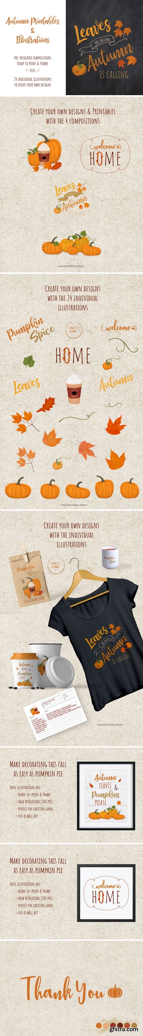 Autumn Printables & Illustrations