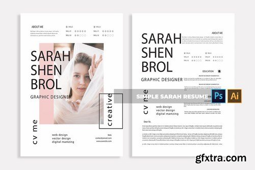 Simple Sarah CV & Resume