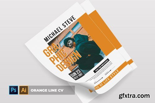 Orange Line  CV & Resume