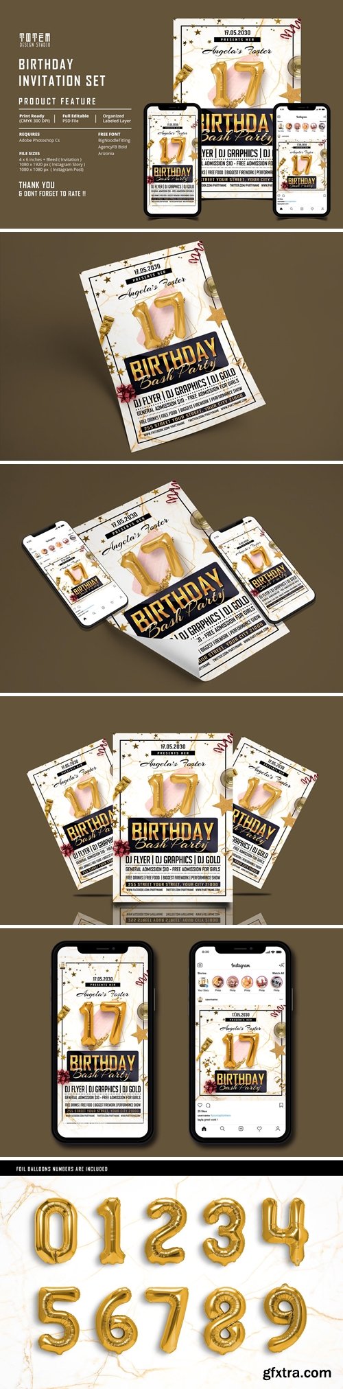 CM - BIRTHDAY INVITATION SET 3997916