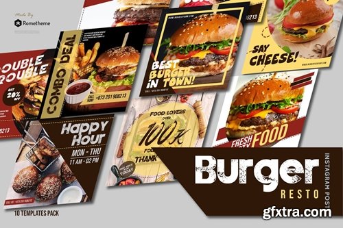 Burger Resto - Instagram Post vol. 1