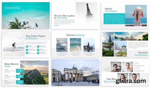 Travelious - Travel Google Slides Template