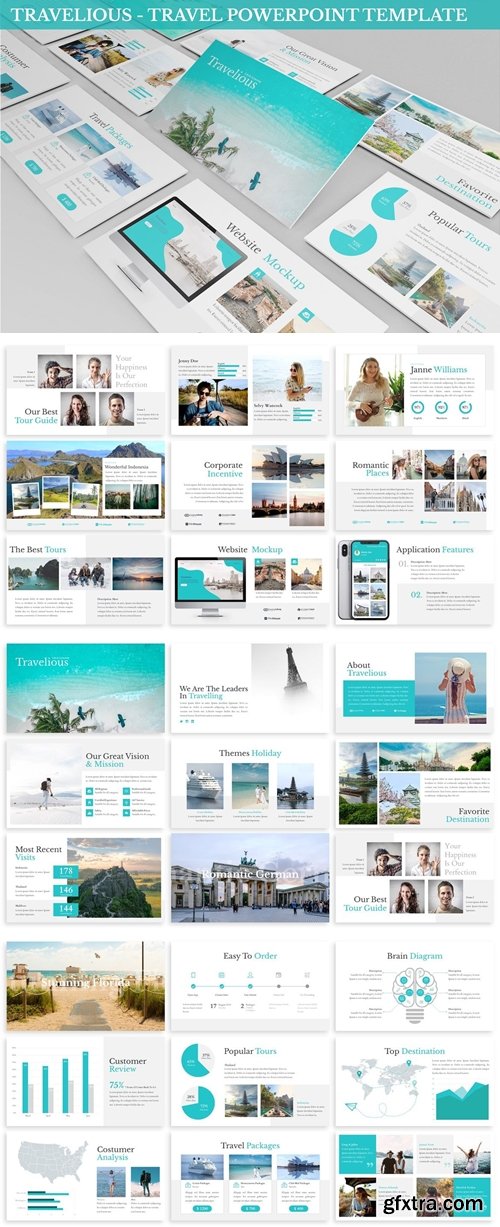 Travelious - Travel Powerpoint Template