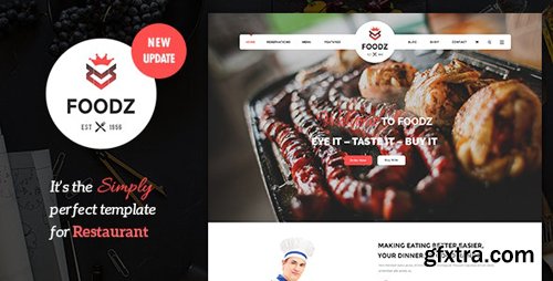 ThemeForest - Foodz v3.0.4 - Restaurant, Spa & Salon Joomla Template - 11827234