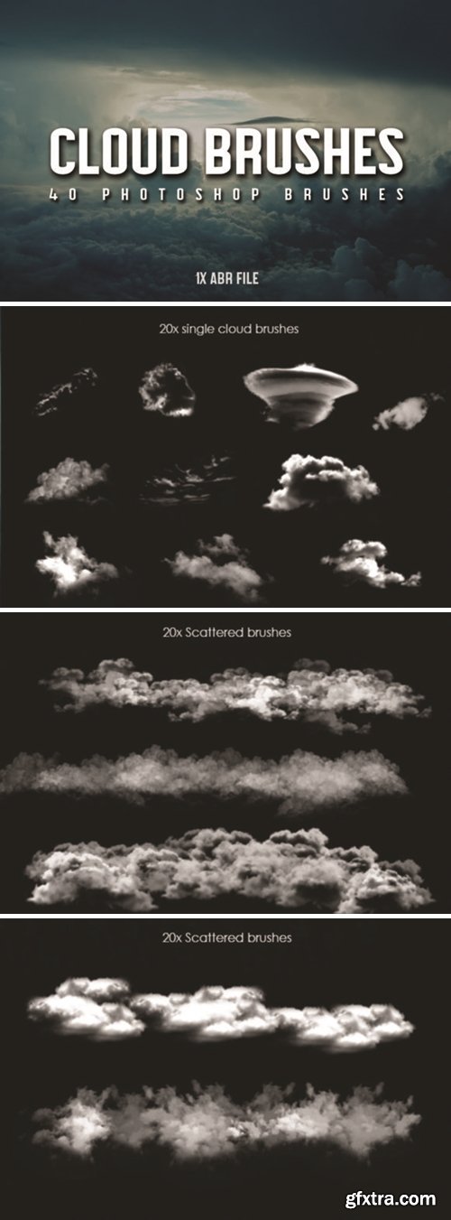 40 Cloud Brushes for Photoshop 1717811