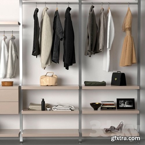 Wardrobe MD House 3d Model