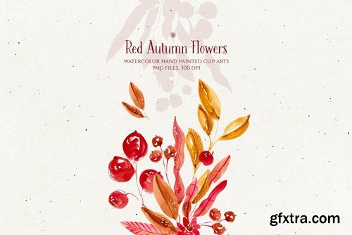 Red Autumn Flowers