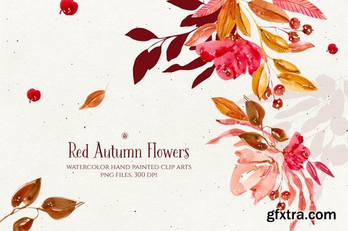 Red Autumn Flowers