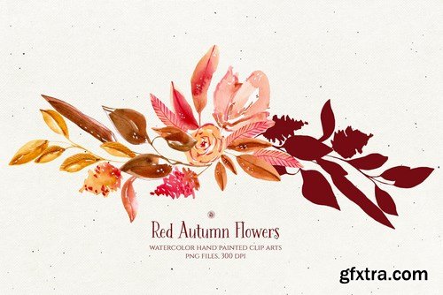 Red Autumn Flowers