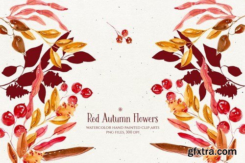 Red Autumn Flowers