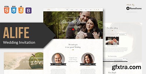 ThemeForest - Alife v1.0 - Wedding Invitation HTML Template - 24304303