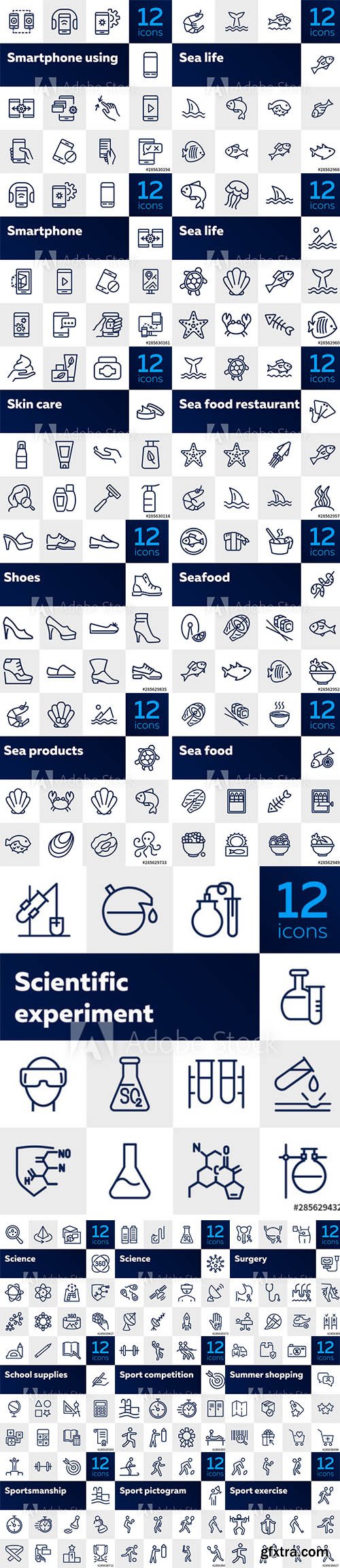 240 Line Icons Set