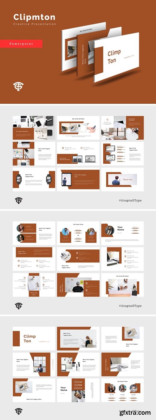 Climpton Creative Powerpoint, Keynote and Google Slides Templates