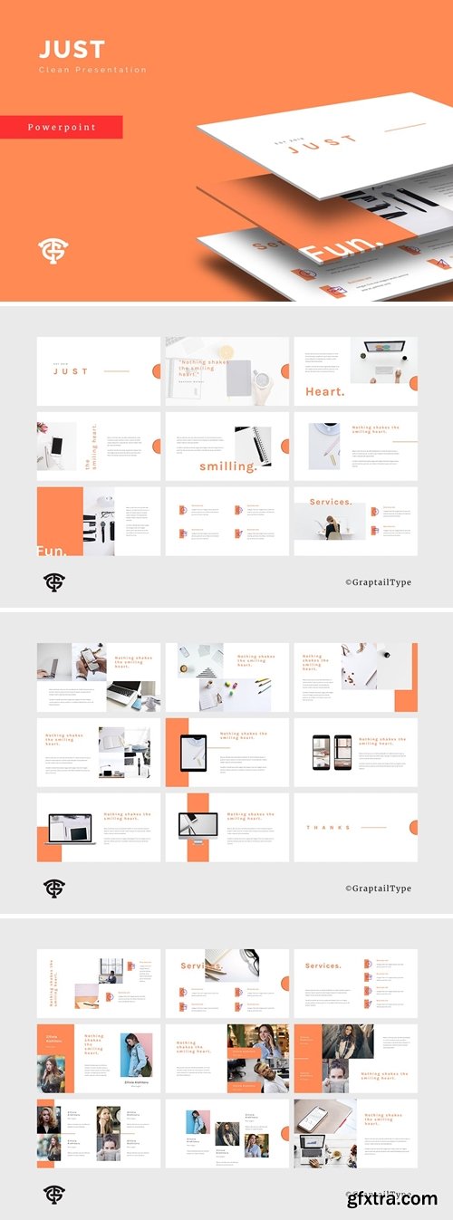 Just Clean Powerpoint, Keynote and Google Slides Templates