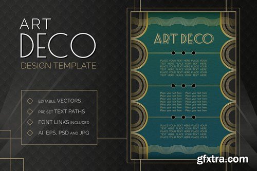 Art Deco Design Templates Bundle