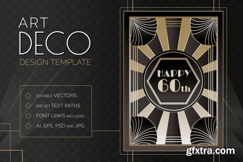 Art Deco Design Templates Bundle