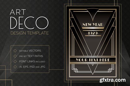 Art Deco Design Templates Bundle