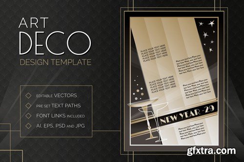 Art Deco Design Templates Bundle