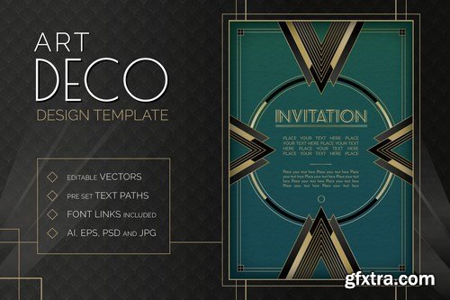 Art Deco Design Templates Bundle